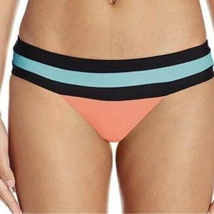 PLIYQ Swimwear Bikini Bottom Color Block Size M
